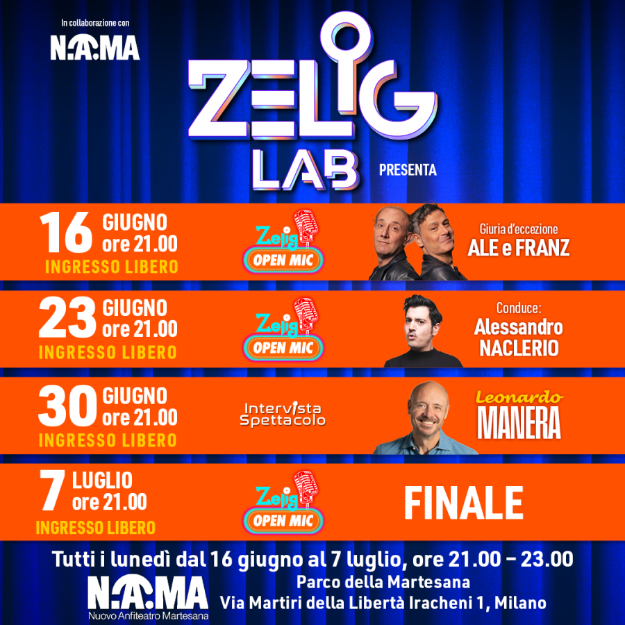 Area Zelig e NAMA Summer Arena 